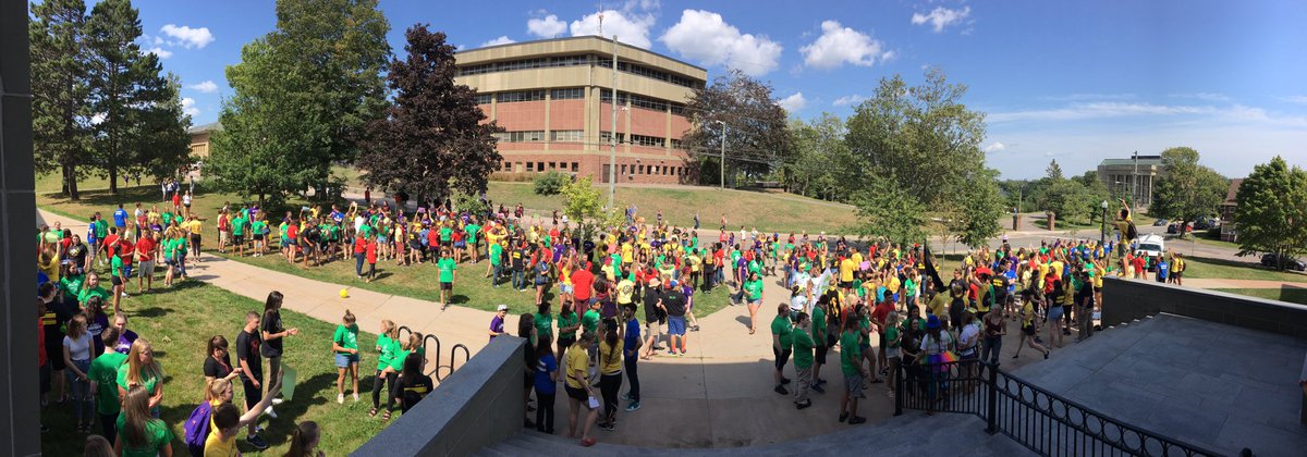 MountAllison's tweet photo. #MtAOrientation begins now! Meeting orientation groups for the first time – have fun #MtA2021 https://t.co/EZQ3YzhJyn