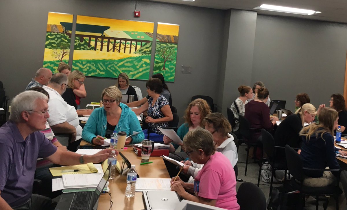lifeguardsherri's tweet photo. K-12 #hurontigers teachers collectively understanding the key principles and practices of Response to Intervention. https://t.co/qLE3SfLXVy