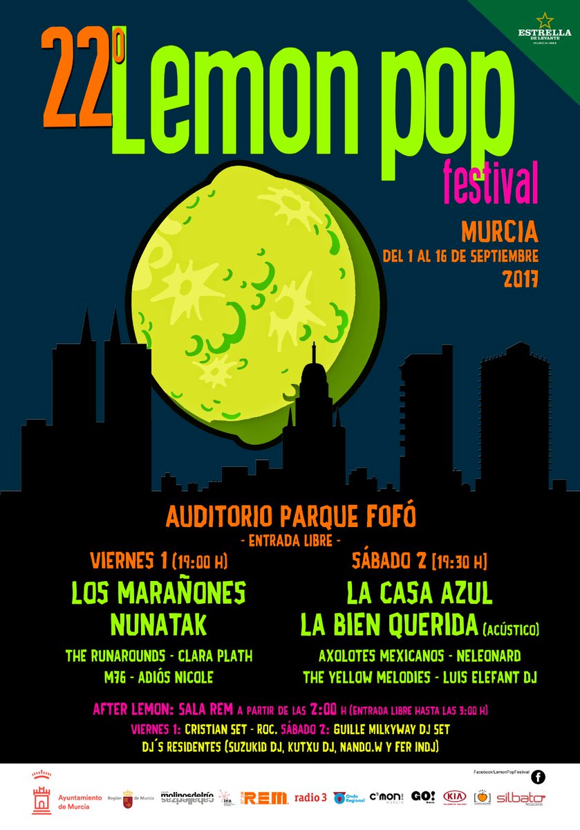 Mañana nos toca Lemon Pop! A las 7 y media le daremos duro! Entrada gratuita!
