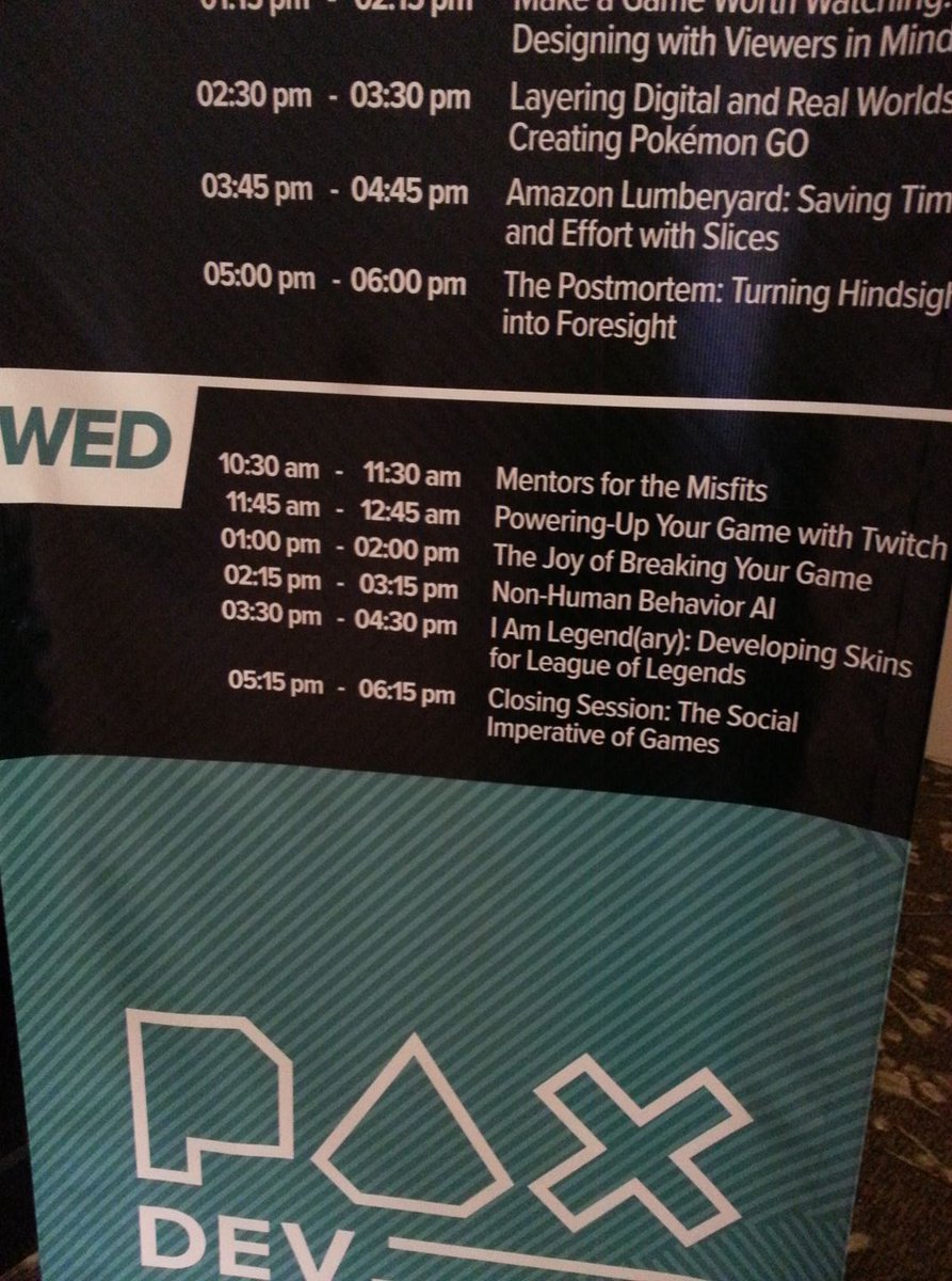 GamedevMJ's tweet photo. Thanks everyone who came out to my #PAXdev talk yesterday! Honored to be a part of #paxdev2017 #gamedevlife #gamedev #indiedev #gameAI #game https://t.co/0xdBLSO2GT