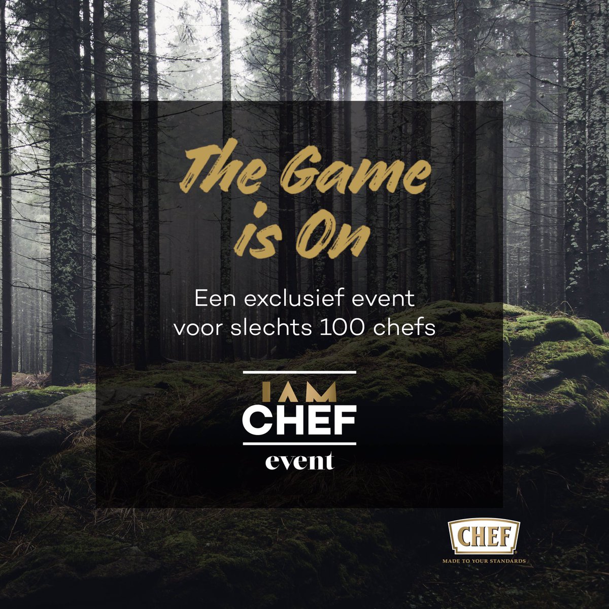 Vier de start van het wildseizoen op het #IAMCHEF Event. Een dag vol inspiratie door de top van de NLse gastronomie. iamchefevent.nl