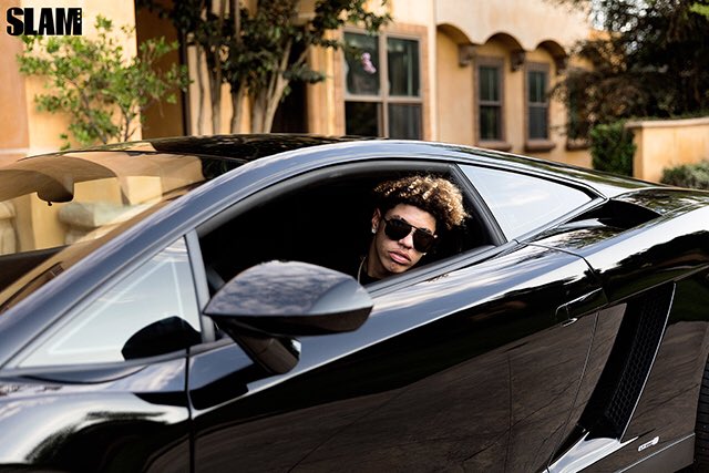 LaMelo Ball Matched His Trenchcoat to His Lamborghini