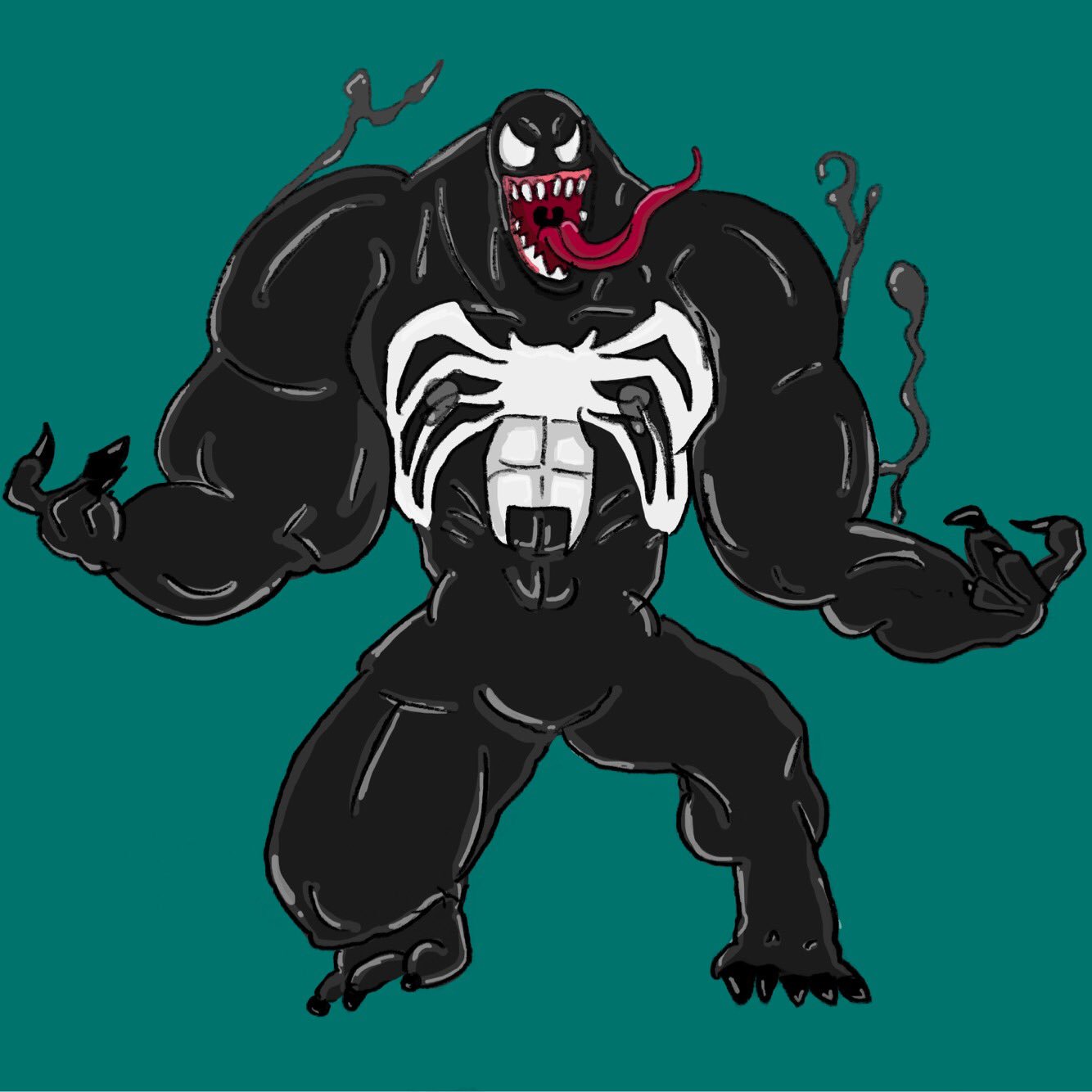 おも満しろ太郎 在 Twitter 上 ヴェノム イラスト Illustration キャラクター Character おも満しろ太郎 ボディービル スパイダーマン Spiderman Spidermanhomecoming Marvel ヴェノム ベノム Venom T Co 8uwalc6ne1 Twitter