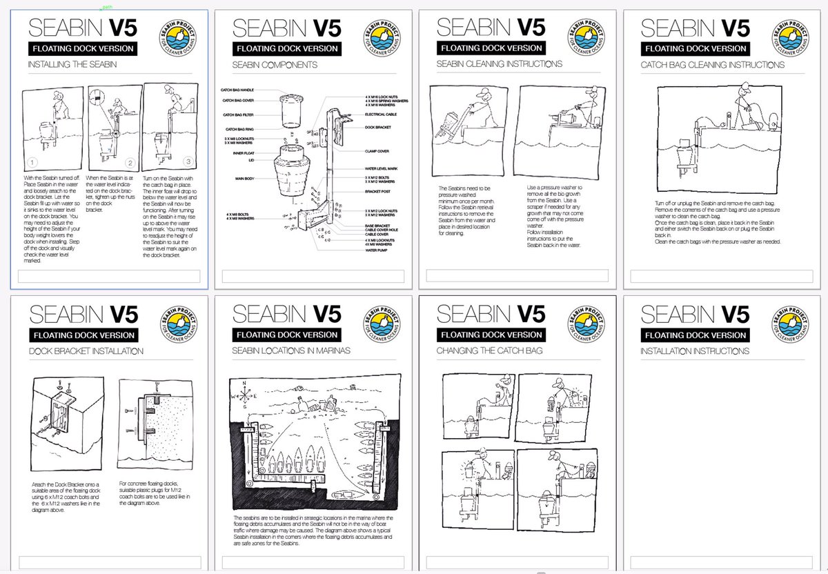 Seabin Project on Twitter "Seabin instruction manual underway!…
