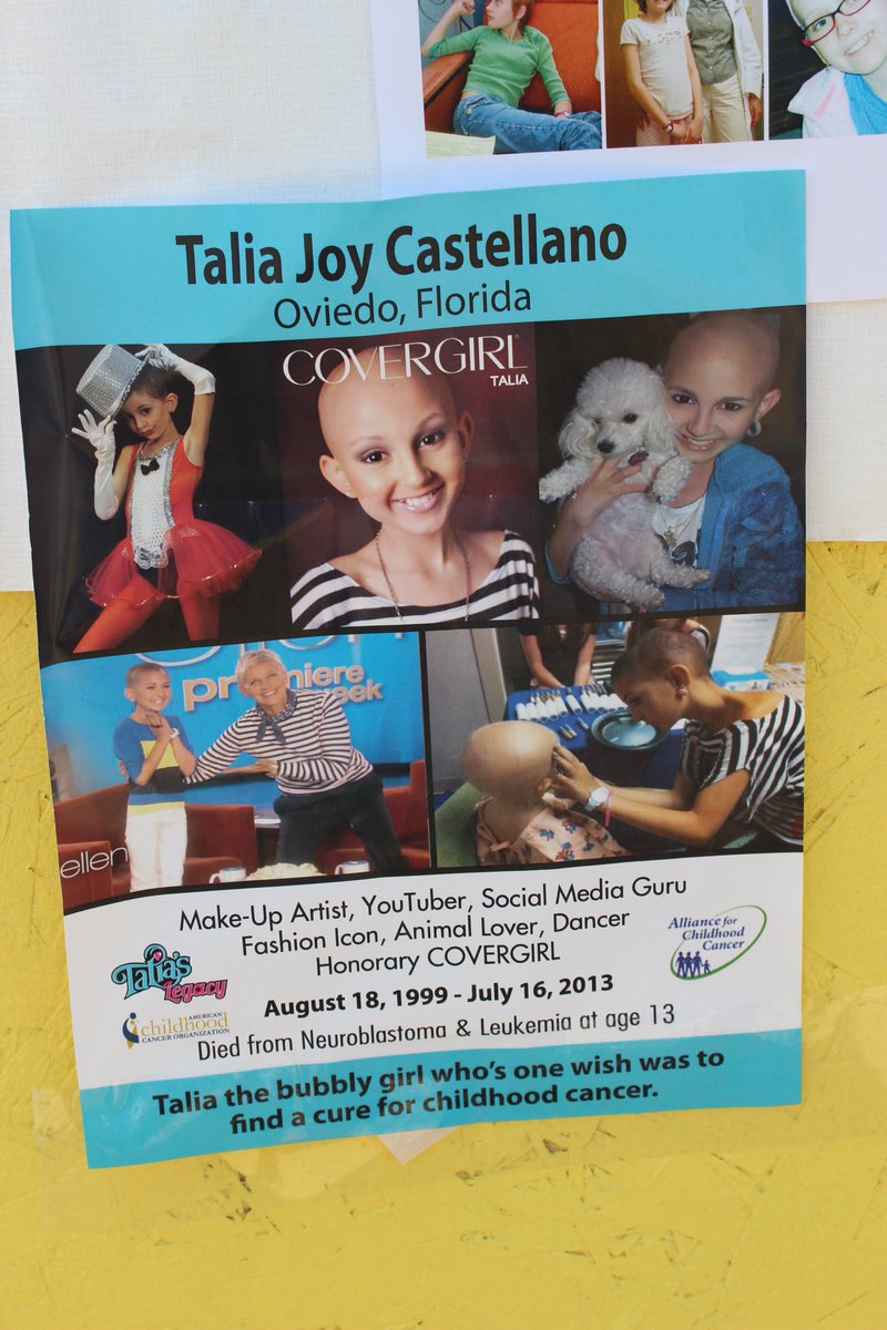 Remembering #Talia <a href="/taliaslegacy/">Talia's Legacy</a> What a tremendous spirit! Her light shines on...  #CoverGirl #ChildhoodCancer <a href="/TheEllenShow/">The Ellen Show</a>