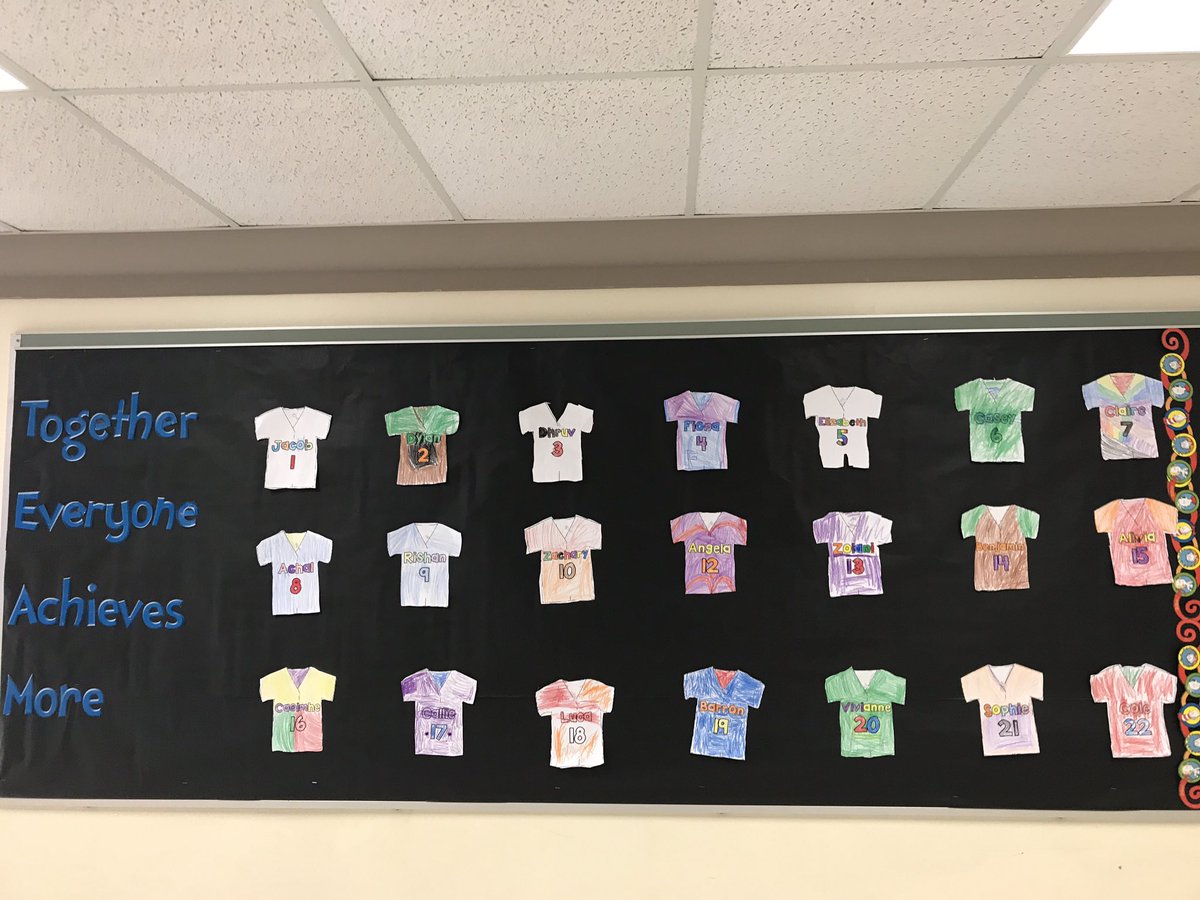 We had a great first week of school becoming a team in Room 9... #TogetherEveryoneAchievesMore