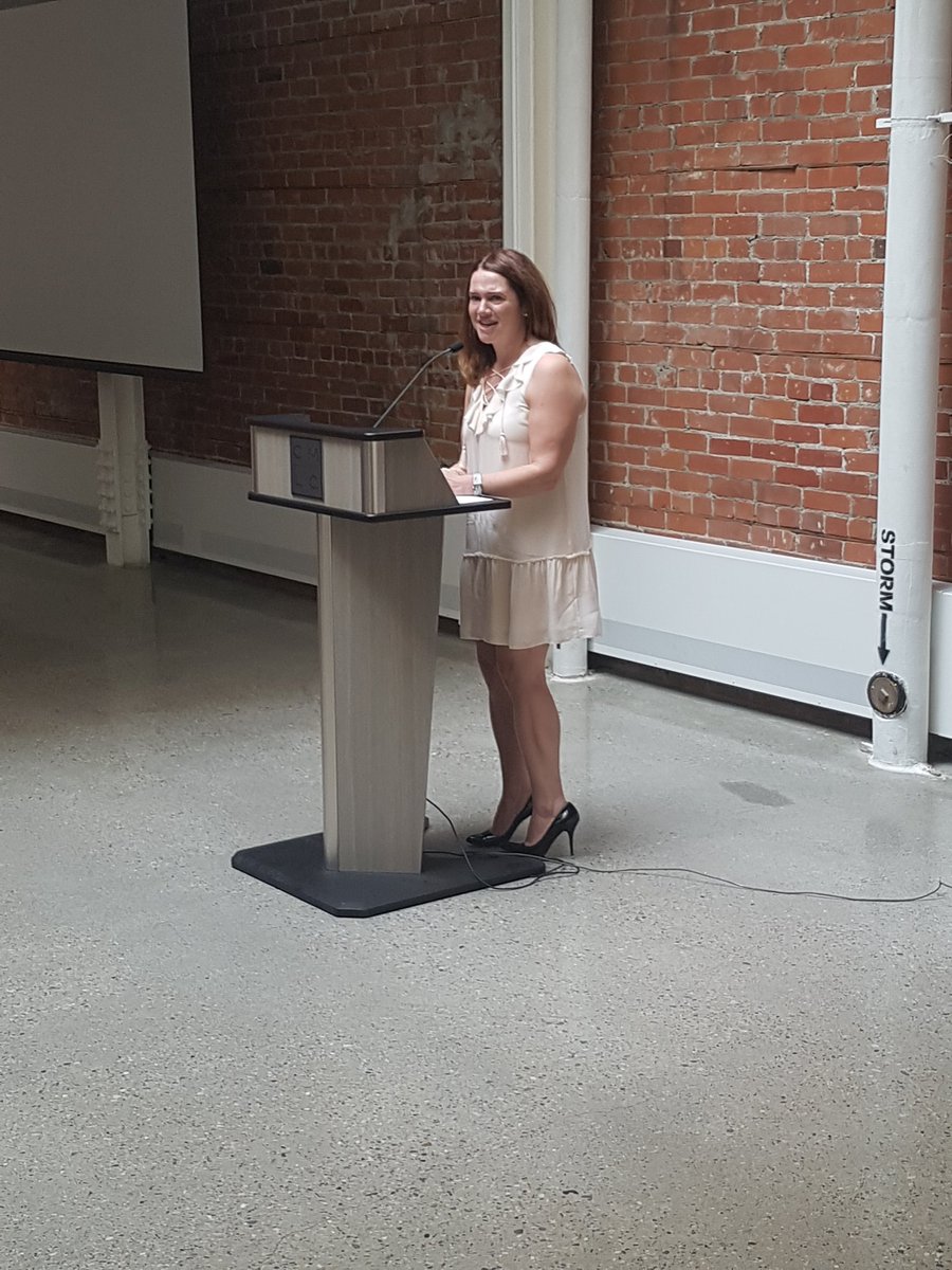 . @kimobrienhhs speaks of how she has grown from her experience at @HorizonYYC and the impact our residents on her life. #affordablehousing