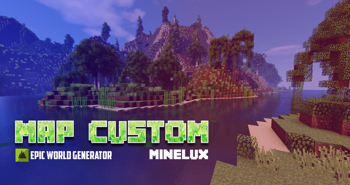 MineluxServ's tweet photo. Les biomes de notre serveur sont différents de ceux du jeu de base. Arpentez les contrées de l'archipel et construisez votre faction.🌴🌳🌵🌲 https://t.co/0Q9167ikDU