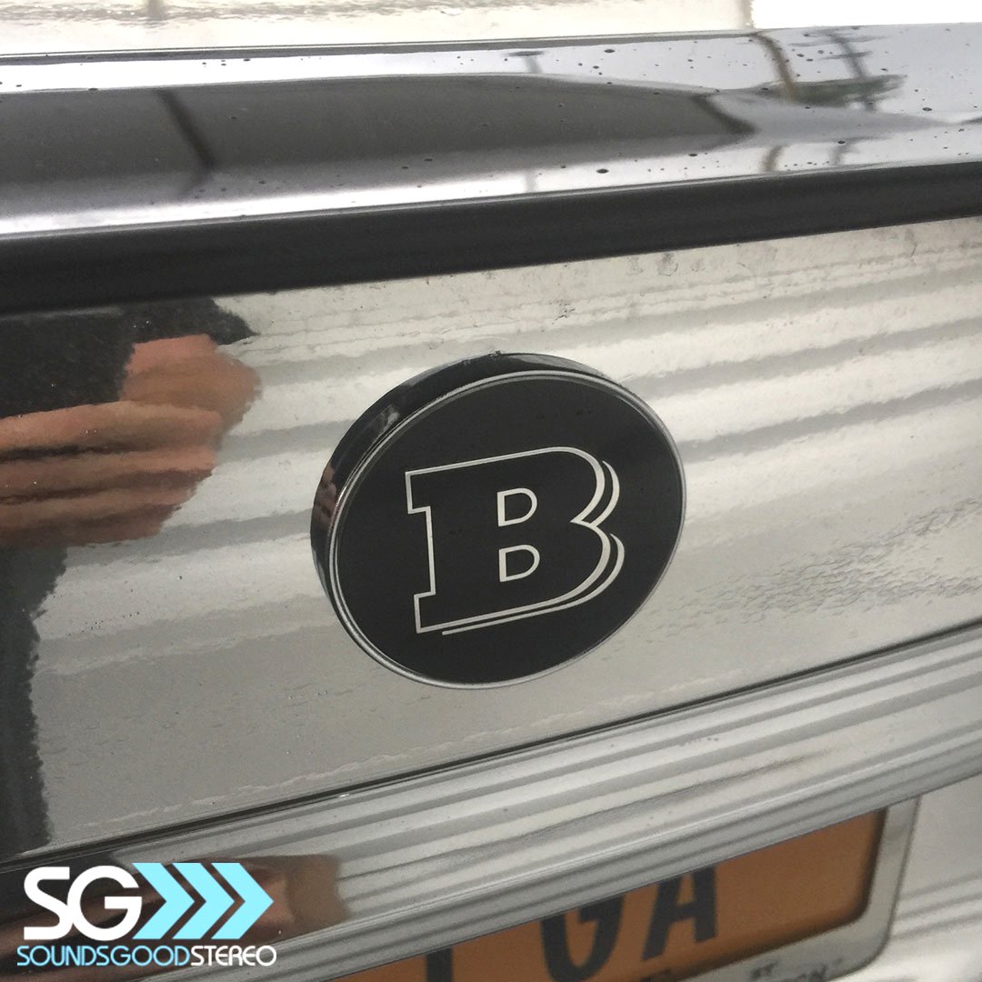 Mercedes Benz E300 Brabus Edition logo. This will be a great addition to utilize this emblem into our custom audio build. 

What do you th