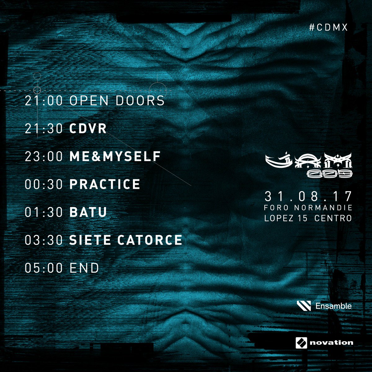 Ensamble_rec's tweet photo. Horarios de #JAM009
Abrimos puertas a las 21:00hrs
Info completa: https://t.co/QPnBGJSN1Q https://t.co/1r1RdhsTC8