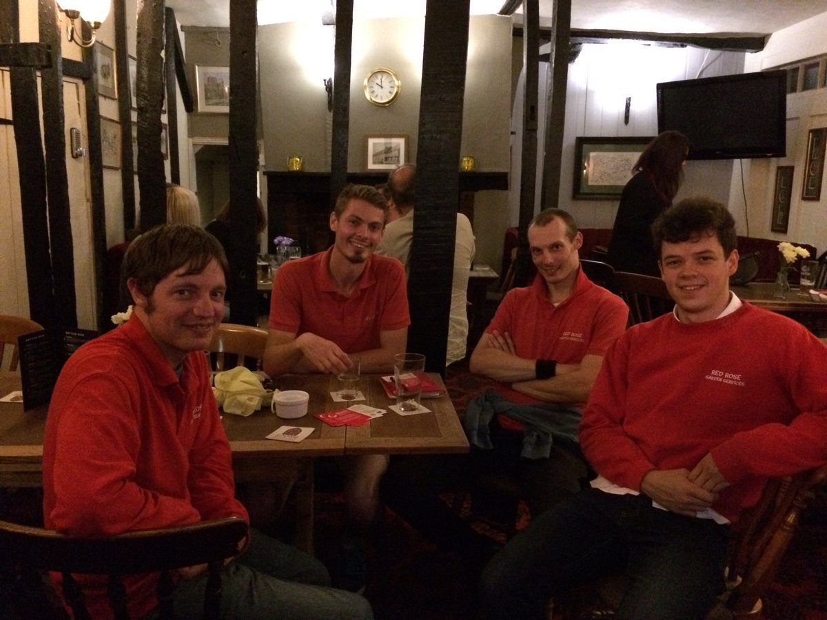 RedRoseServices's tweet image. me, lager. Finchy, lager. Gareth, lager sometimes cider.