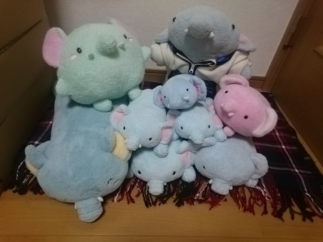 レトロマッチラベル 北欧デザイン 鳥 フリッカ まつもと ぬいぐるみ 象