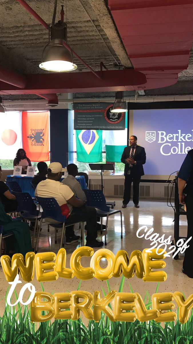 COOJoelM's tweet photo. #WelcometoBerkeley, we are happy you are here at the White Plains campus 👏🏽😃 @BerkeleyCollege https://t.co/fIeFsuyQgD