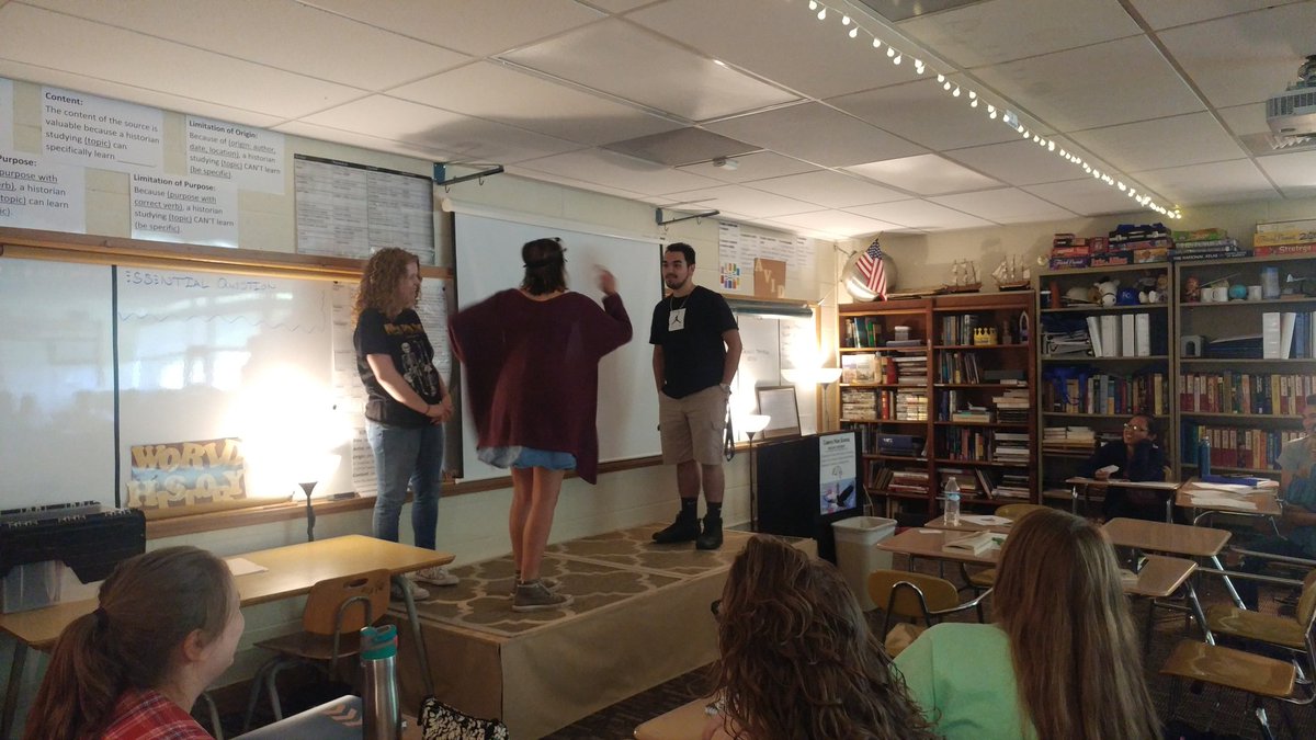 CaseyMMeier's tweet photo. The @ib_campus srs finished up class with some Total Physical Response on imperialism terms (Thanks @AVID4College training!) #historyteacher https://t.co/zpVVoMe4bv