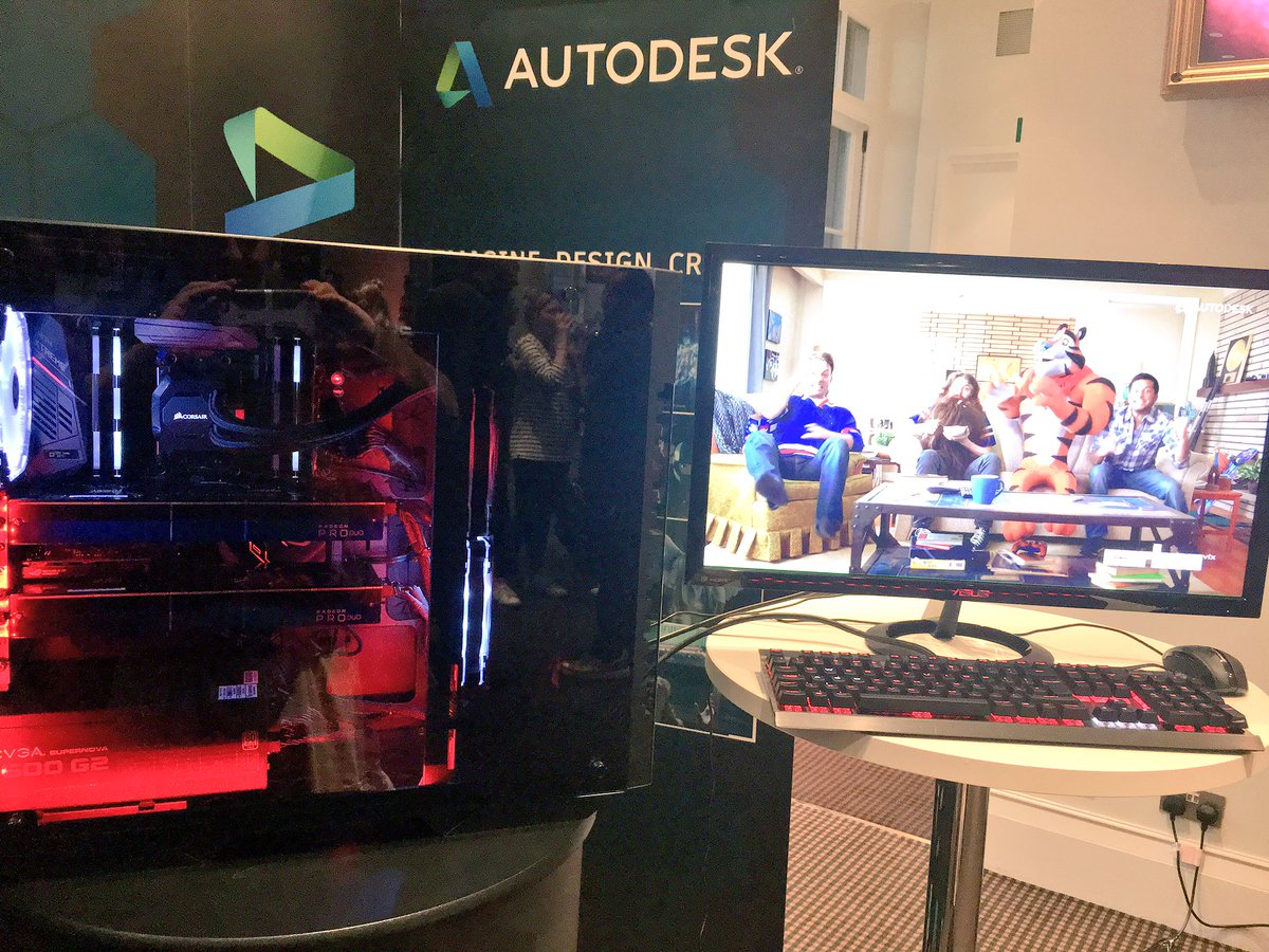 medbukey's tweet photo. Seriously #awesome #VR #Animation & #Graphics #tech expo at #TechTalks2017 @BAFTA195 hosted by @autodesk & @AMD
#NotJustTechyTalks #London https://t.co/F0eUtx7qD0