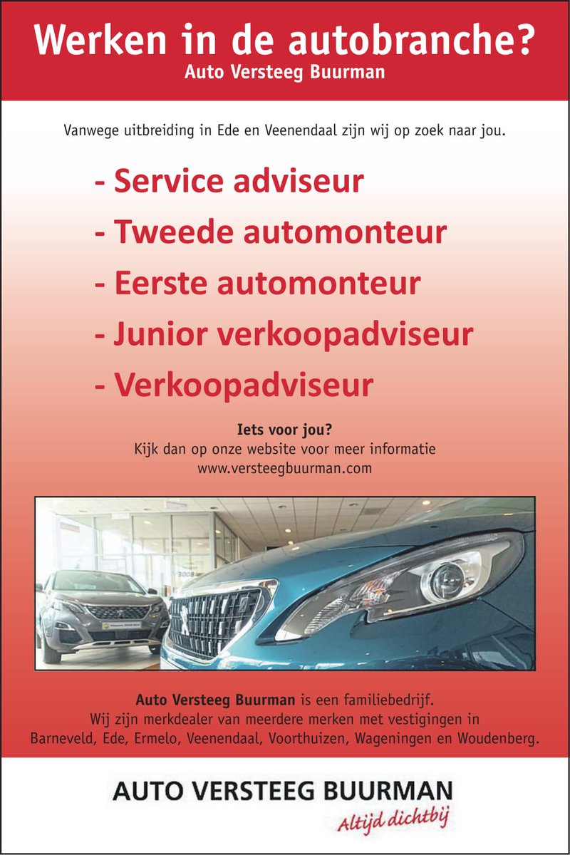 Ben jij iemand die ons team komt versterken? Ken jij iemand die ons team komt versterken?

versteegbuurman.com/vacatures