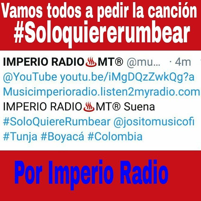 jositomusicfans's tweet photo. Aún no escuchas solo quiere rumbear, pues Pídela por @musitecnia #soloquiererumbear
@jositomusicofi https://t.co/XWC0QwSuZe