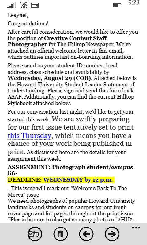 LeSahlu's tweet image. I'm happy to say that I'll continue as Staff Photographer for The Hilltop.#hilltoprenaissance