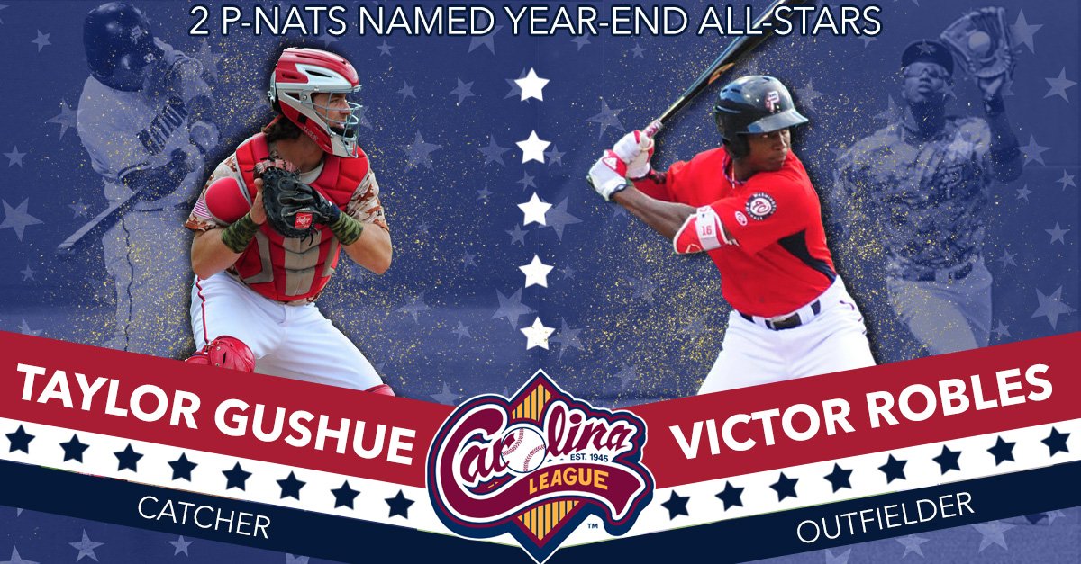 Congrats to Taylor Gushue and Victor Robles, who have both been named Carolina League Year-End All-Stars!
Details: atmilb.com/2vv6EXN