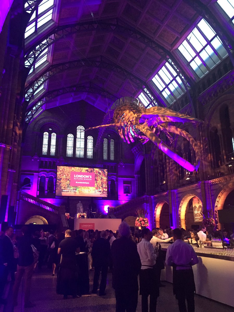 Our annual London’s Autumn Season event is starting – thanks for hosting <a href="/NHM_London/">Natural History Museum</a> #LondonIsOpen #AutumnSeason