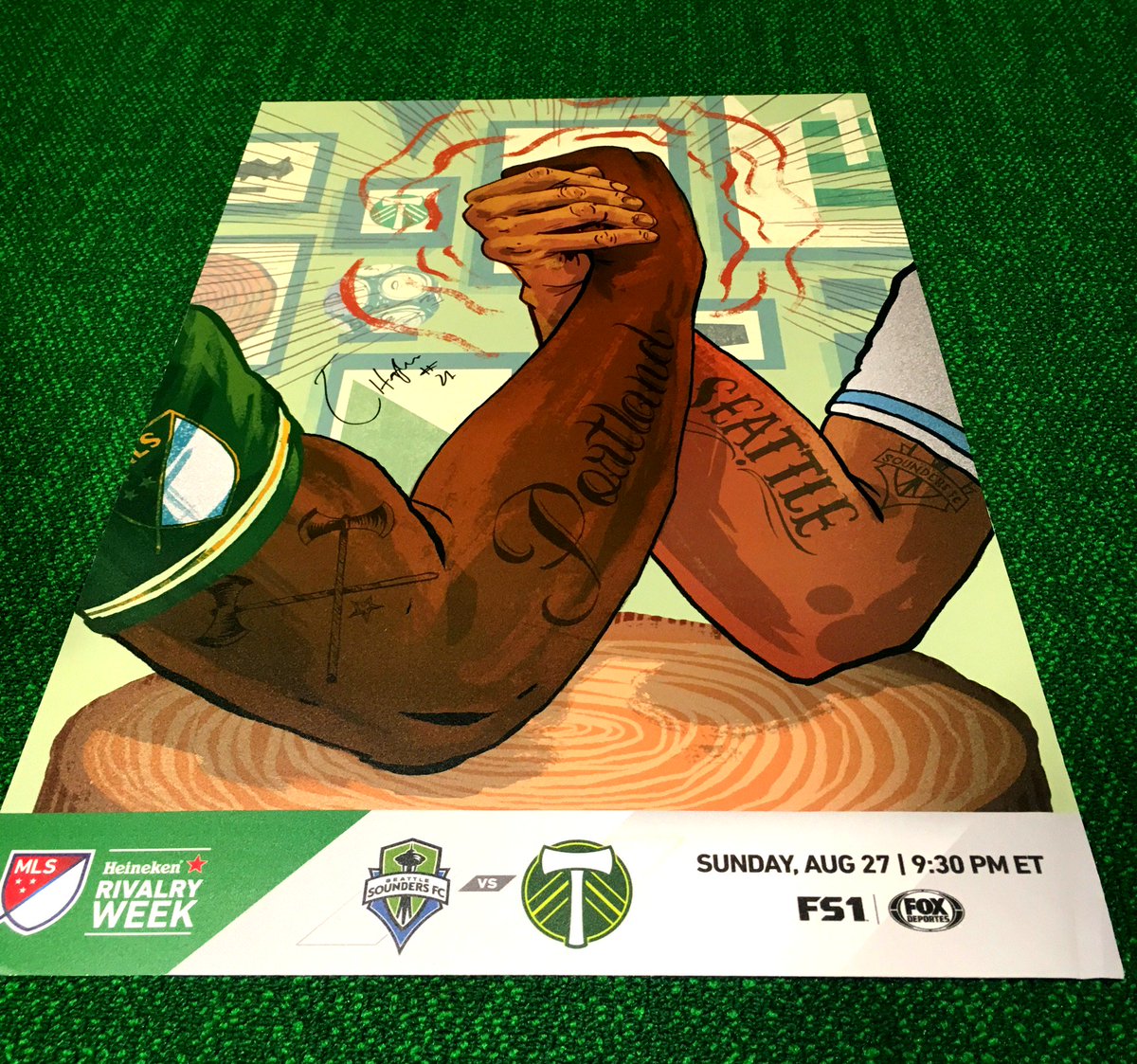 MLS's tweet photo. This @DiegoChara21 autographed Heineken #RivalryWeek poster could be yours!

Simply follow @MLS &amp; retweet this post. Link in bio for rules. https://t.co/oLuTC4LXl0