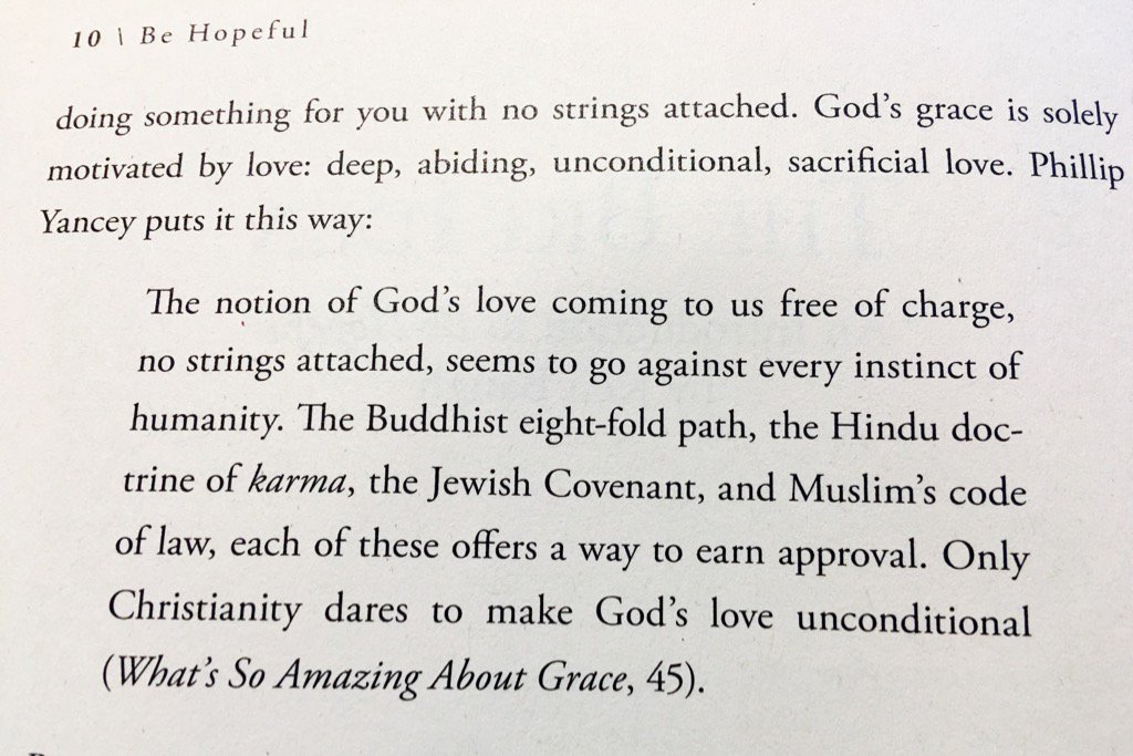 KendrasMusic's tweet photo. Reading BE HOPEFUL - Warren W. Wiersbe. This is such a great comparison by Phillip Yancey about God's Grace #TkUJesus https://t.co/fDxPmyOHeJ
