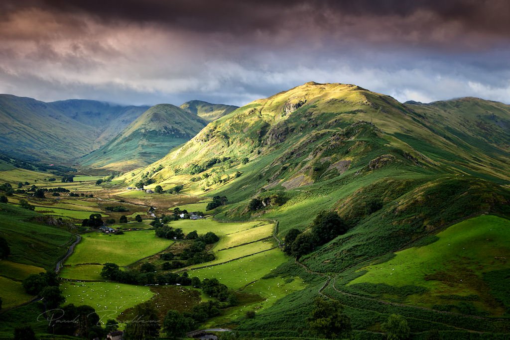 Morning light hitting Beda Fell and The Nab, Martindale Common #Cumbria #LakeDistrict
