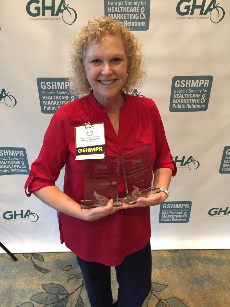 myMemorial's tweet photo. Proud to bring home two Gold Target Awards from the Georgia Society for Healthcare Marketing and Public Relations! #GSHMPR https://t.co/RRdypWLFGR