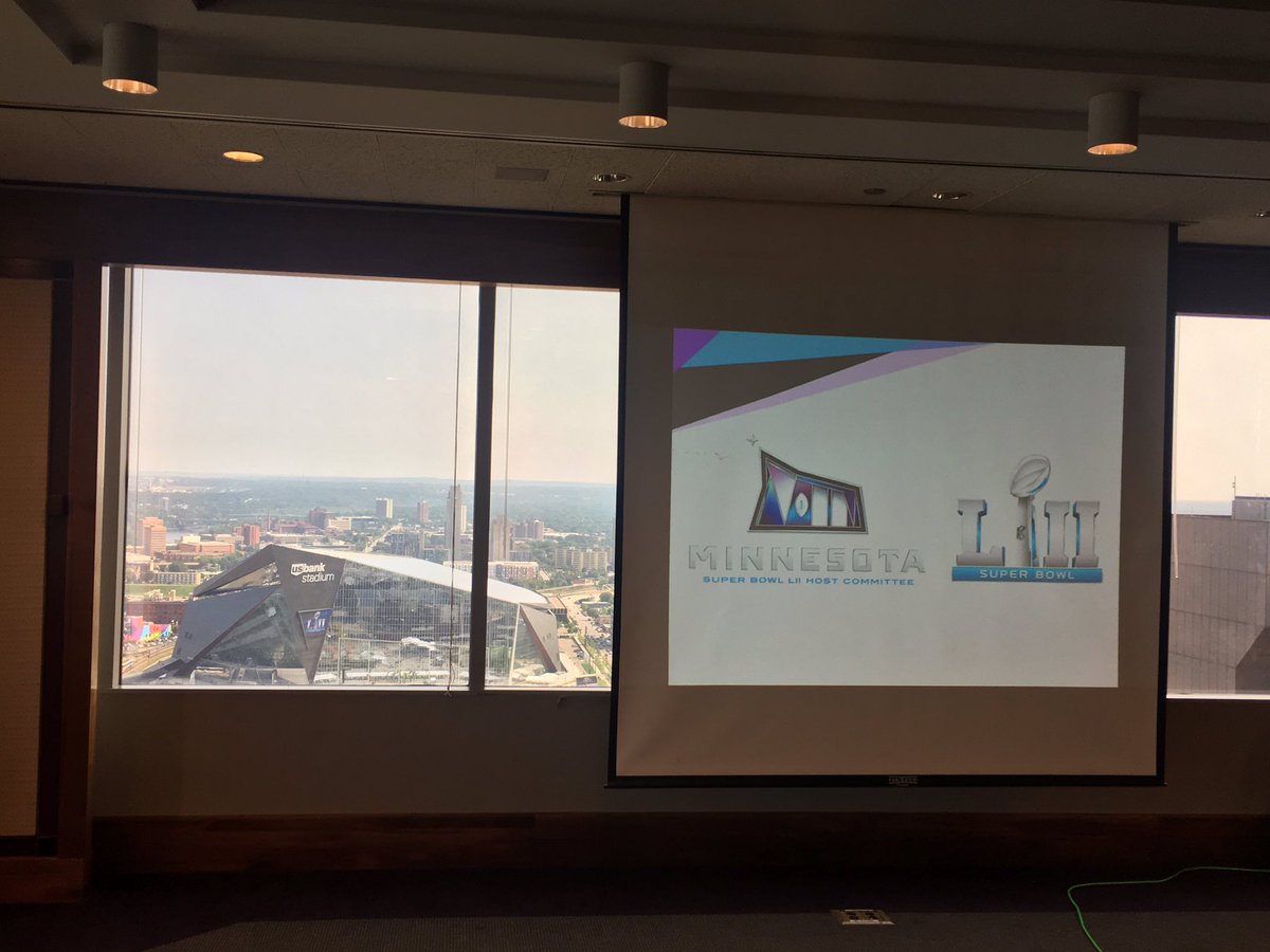 Updates from Super Bowl Host Committee with view on the <a href="/usbankstadium/">U.S. Bank Stadium</a>