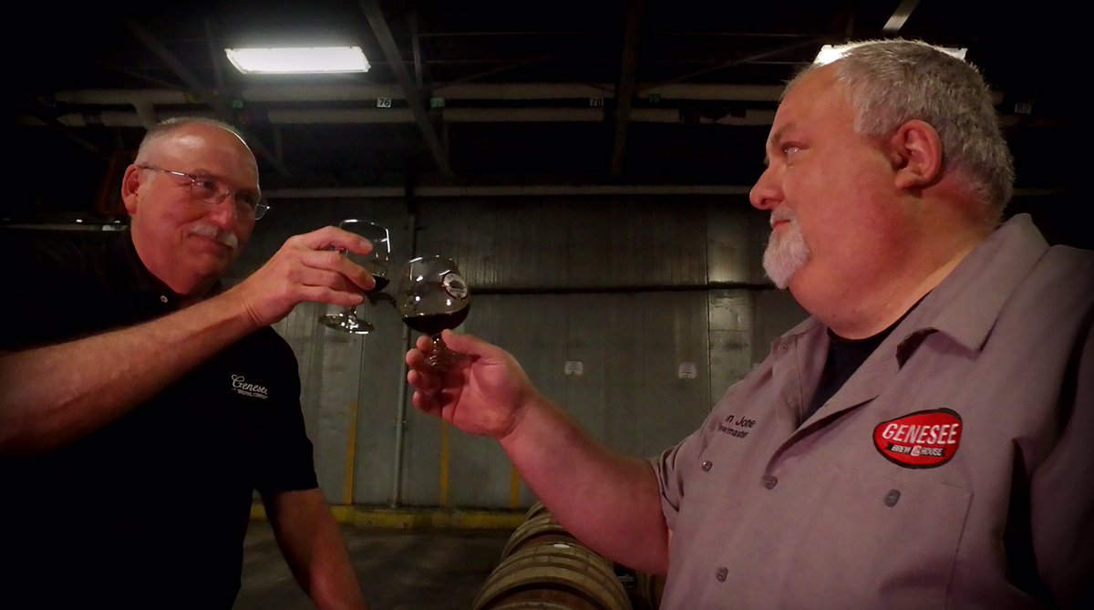 GeneseeBrewery's tweet photo. TFW you know it's good. Our Reisky &amp; Spies Bourbon Barrel-aged Old Ale drops next week at #TapItForward Fest in #roc https://t.co/Pc0nrd7Bv2 https://t.co/Kodyi8sayO
