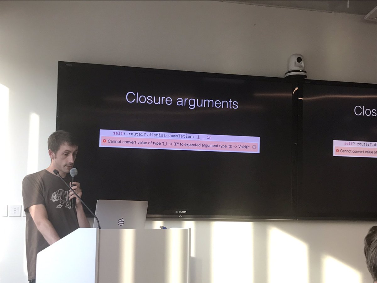 nataliabartol's tweet photo. Kevin talking about new features in Swift 4 and project migration caveats #SwiftLang #swiftdublin #meetup @hbcdigital https://t.co/DYOC2mQ6BF