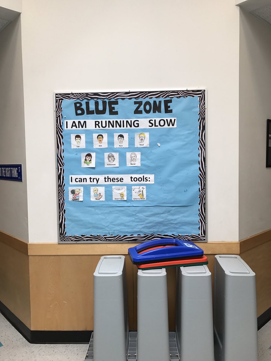 MrsDosanjh's tweet photo. I love the way #ForsythElementary has made the Zones of Regulation a focal point in their school! #commonlanguage #SEL #sd36learn https://t.co/6tlRSoHsop