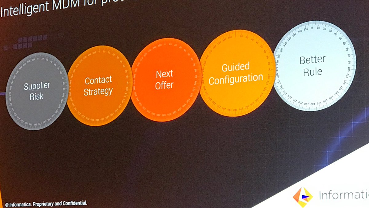 MDMGeek's tweet photo. Intelligent #MDM for productivity &amp; insights. @InfaMDM brings #ArtificialIntelligence &amp; #MachineLearning to both business &amp; IT users #Infa17 https://t.co/KIA692QdgD