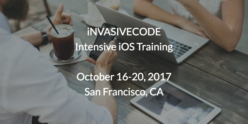 invasivecode's tweet photo. Got Swift? Our iOS bootcamp is coming to San Francisco Oct 16-20. Learn more: https://t.co/KSJUFgIBmX #iosbootcamp #iosdev #apple #eutech https://t.co/r69DoVdvs6