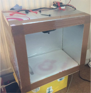 scruffybiotech's tweet photo. No incubator space this morning. Built one this afternoon. Easily holds 30 degs +/- 0.5.  #hack #arduino #wifiplug https://t.co/CCU5wrooxZ