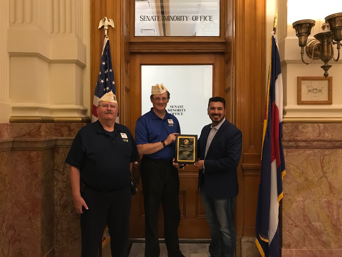 Leroy_Garcia's tweet image. As a Marine, I am humbled to receive the DAV Department of Colorado’s “Legislator of the Year” award.  @DAVHQ