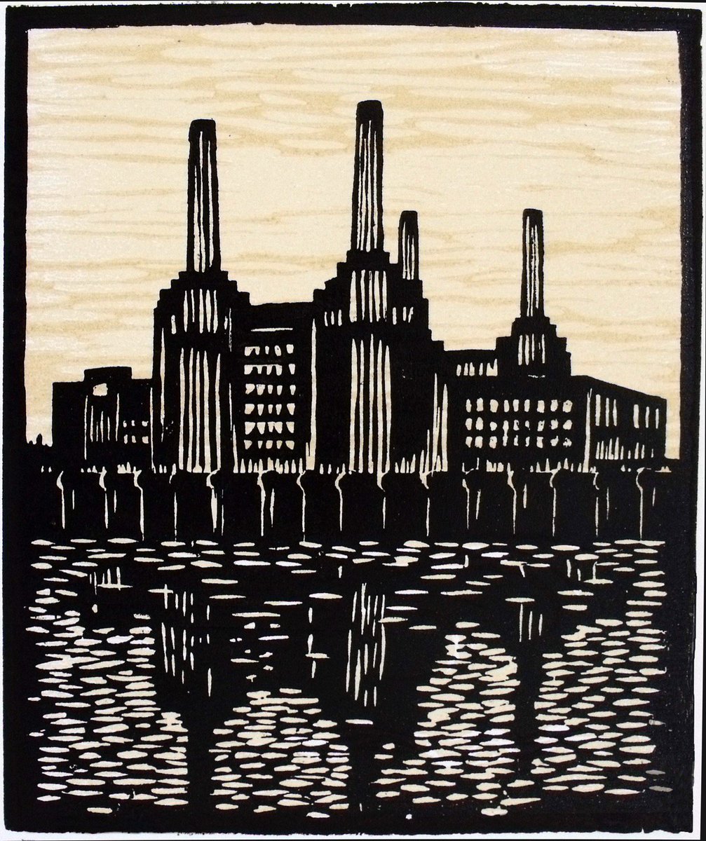 ForArtsSakeUK's tweet photo. ‘Battersea Reflection’ by @s_short1 (#woodcut, ed. of 150) https://t.co/rSRsKPvdbL #printmaking #battersea #carbunclecup #susanshort #London https://t.co/VnnKlcei2m
