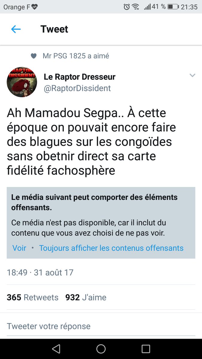 Scarica Gratis Images Le Raptor Twitterissa Ah Mamadou Segpa A Cette Epoque On dernière salutations