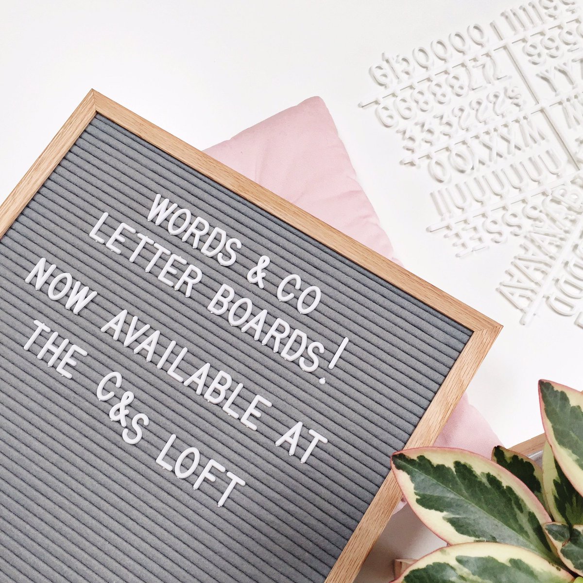 cinderandsage's tweet image. The C&amp;amp;S Loft now carries Words &amp;amp; Co felt letter boards! Come snag one! #yyc #letterboard #feltletterboard #shopyyc