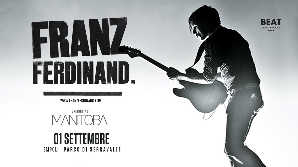 Ci siamo!!! Domani <a href="/franzferdinand/">franzferdinand</a> opening act Manitoba a #beat17! #mustbethere #festival #fun #meetthebeat2017 #livemusic #empoli