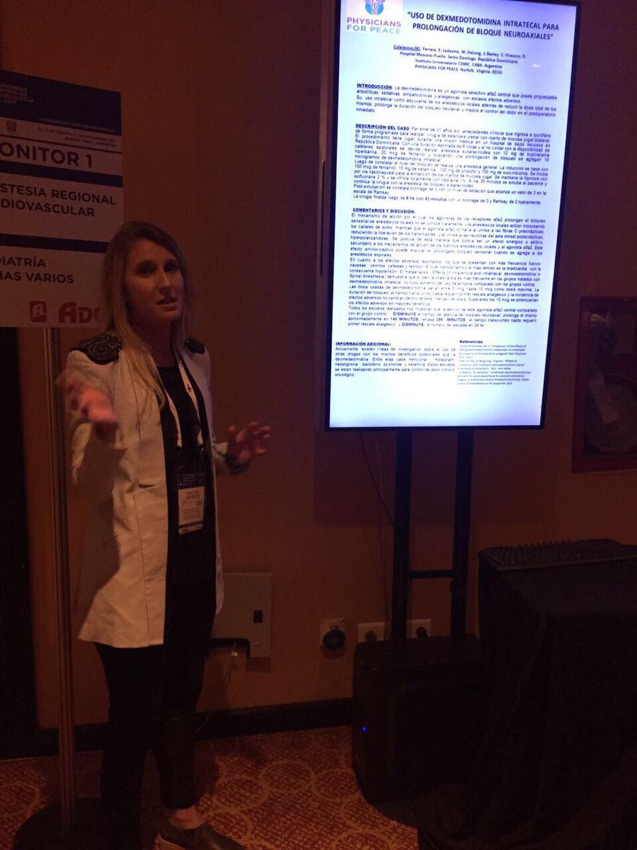 Ezequiel Ferrara (@ezeferraramd) on Twitter photo Poster presentation with <a href="/Physician4Peace/">Physicians for Peace</a> IME <a href="/jucolaiacovo/">Julia Colaiacovo</a> about our work in Dominican Republic at congreso argentino de Anestesiólogia. Poster presentation with <a href="/Physician4Peace/">Physicians for Peace</a> IME <a href="/jucolaiacovo/">Julia Colaiacovo</a> about our work in Dominican Republic at congreso argentino de Anestesiólogia.