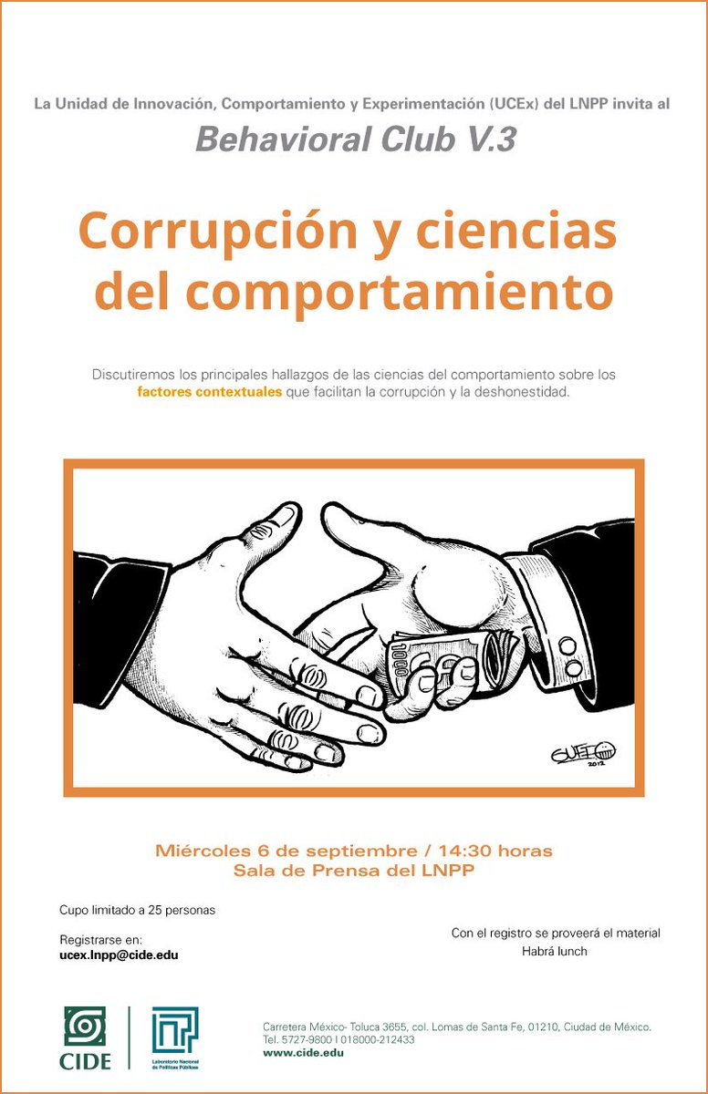 novagob_mx's tweet photo. Están todos invitados a la primera sesión del semestre de nuestro ya conocido #BehavioralClub. Próximo miércoles 6 de septiembre  14:30 hrs https://t.co/w4HmQZl2sW