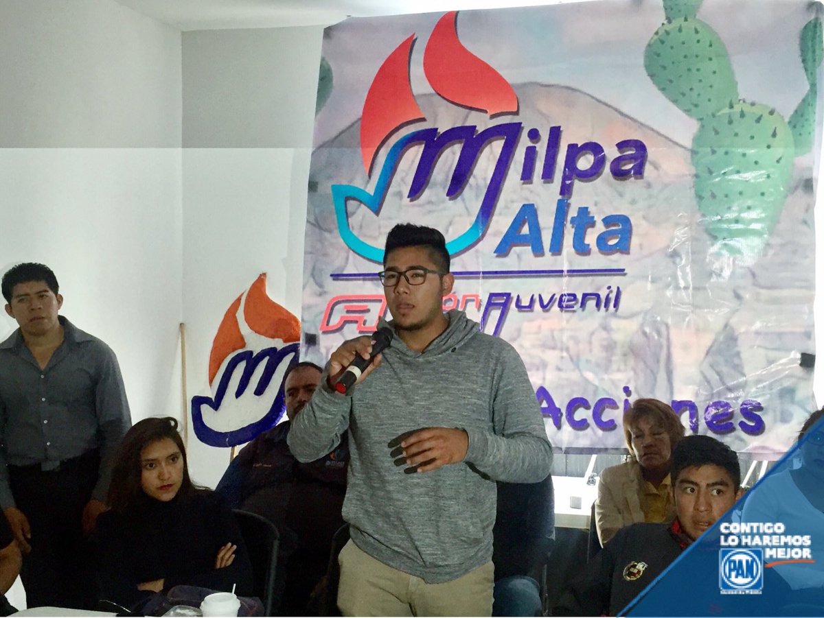 PAN_CDMX's tweet photo. Hacemos sinergia con la juventud de Milpa Alta, coincidimos en que su participación es fundamental en la toma de decisiones. https://t.co/sBaMd37pDF