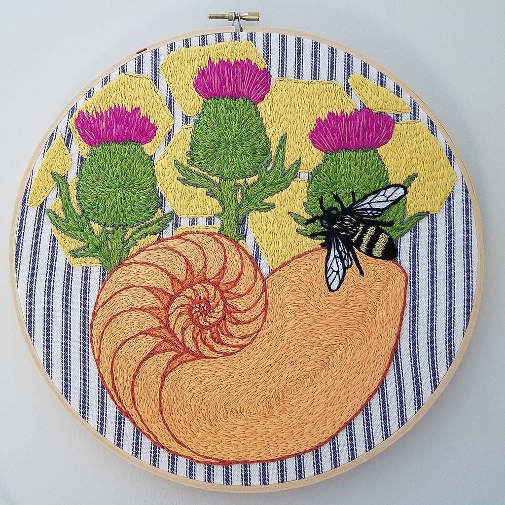 fiddleheadcraft's tweet photo. I'm so excited to have some time to live with this piece,  I shipped it not to long after the last stitch was done… https://t.co/dHu9n7lEz9 https://t.co/uibMjeZ4Ox