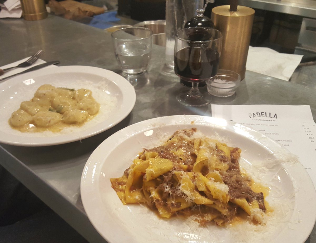 JessEatingeast's tweet photo. Love dinner at @Padella_Pasta #myhappyplace :) so so good love their gnocchi too :) https://t.co/Gy6gykPcsU