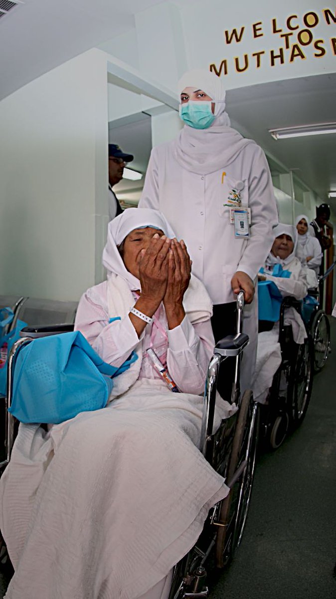 لبيك اللهم لبيك .. لبيك لا شريك لك لبيك .. إن الحمد والنعمة لك والملك .. لا شريك لك 
#صحة_مكة
#حج_بصحة
#ابطال_الصحة