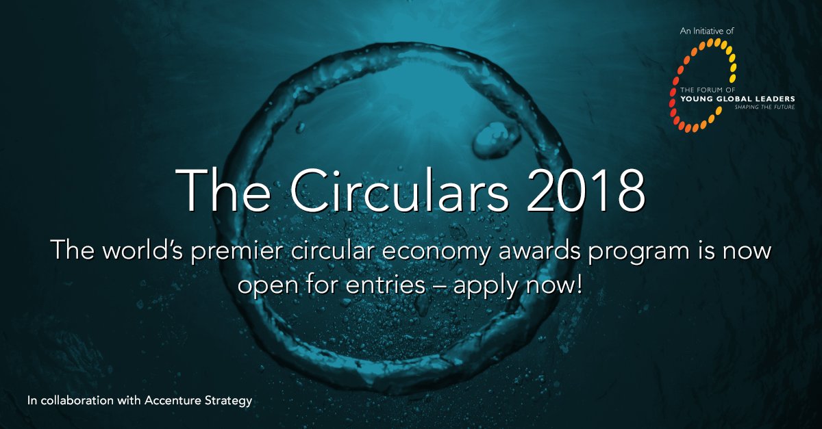 WomenGreenForum's tweet image. Be recognized on the global stage for your #circulareconomy innovation - enter  #TheCirculars buff.ly/2vNMlnV @CircularsAwards