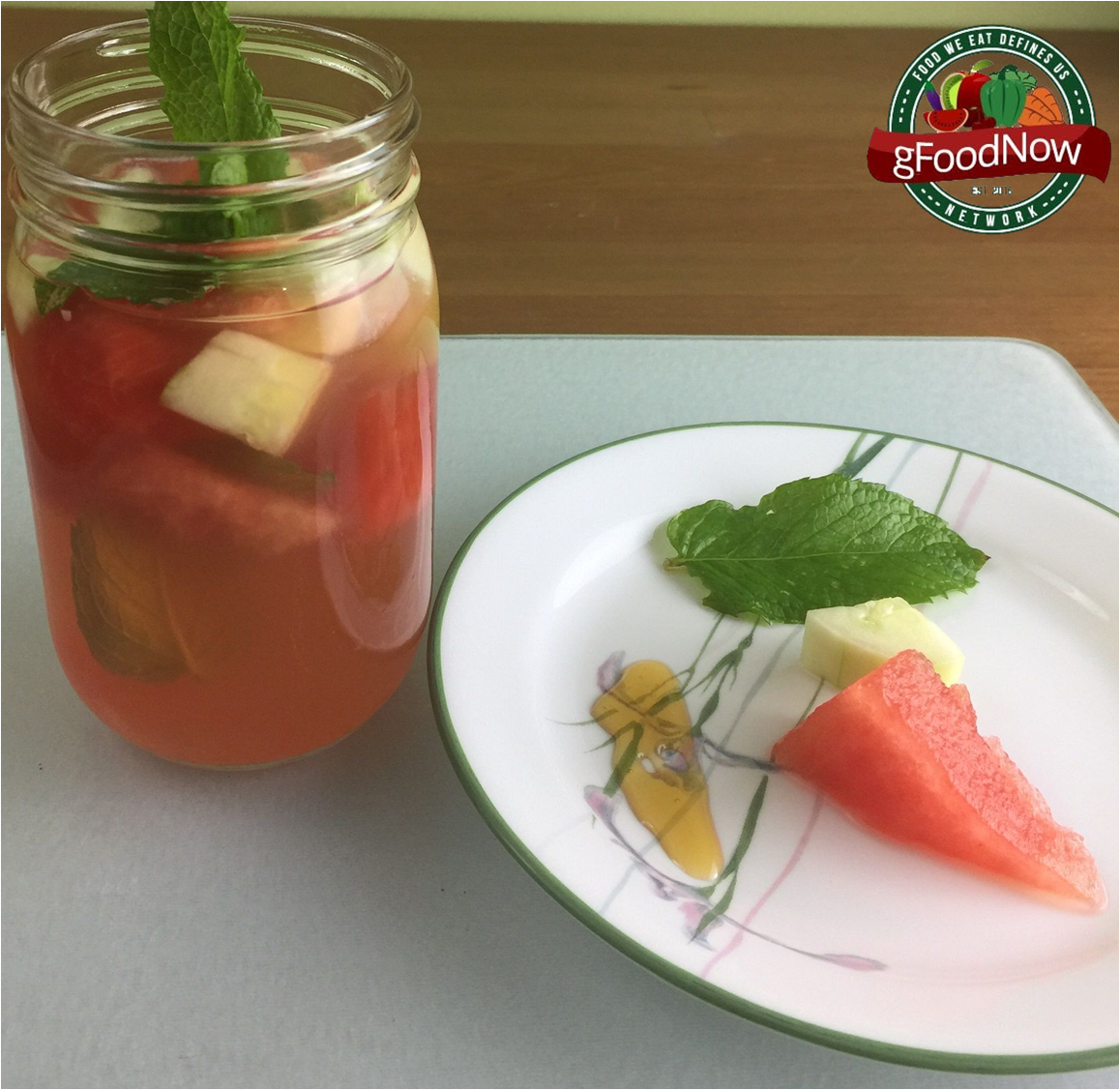 gFoodNow's tweet photo. Grab this 16oz #watermelon #infused water recipe lime, mint sprig infused water. It's tasty &amp; refreshing. https://t.co/P2AhbW3PbR #gfoodnow https://t.co/ykkYVRll3w