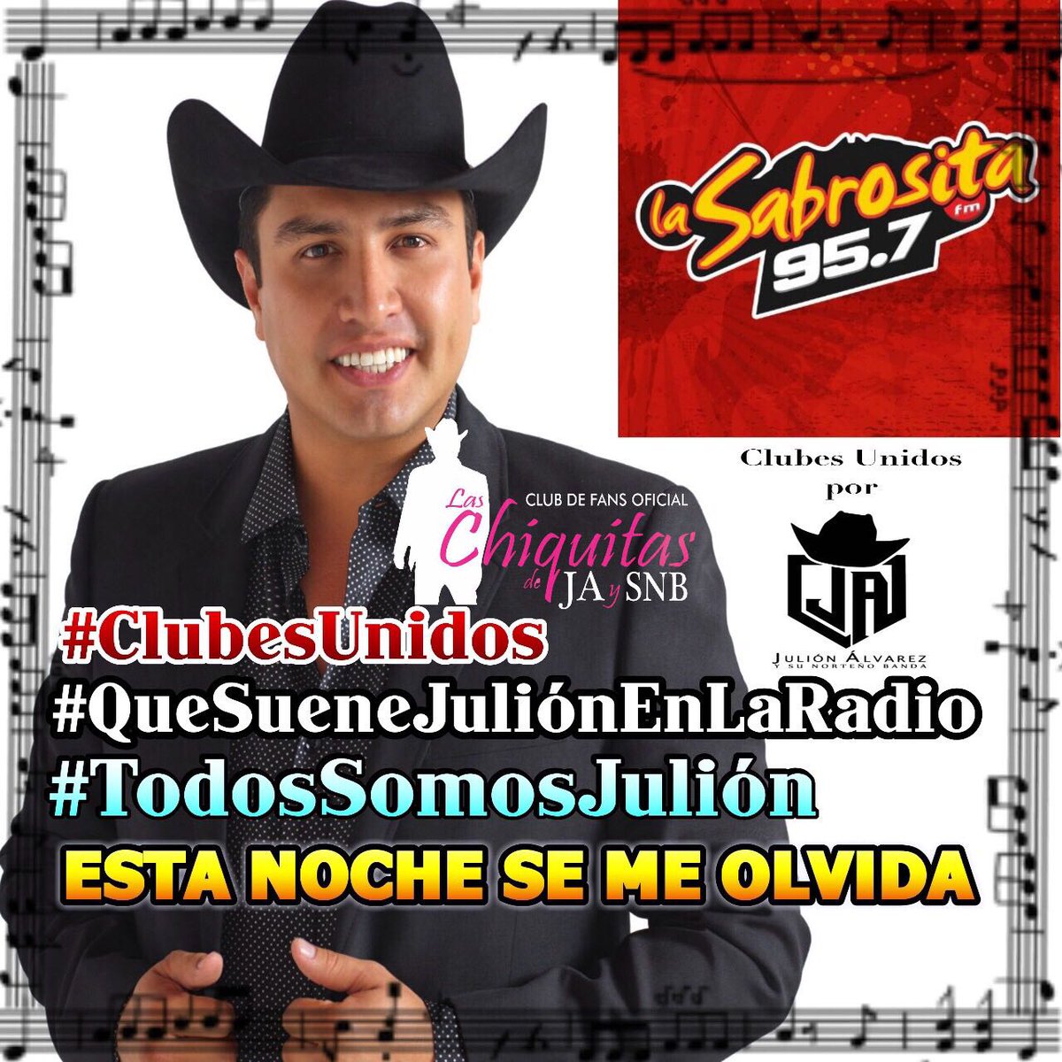 ja_tmps's tweet photo. @lasabrosita957
Nos complacen con
Esta Noche Se Me Olvida
#QueSueneJulionEnLaRadio
#ClubesUnidos
@JulionAlvarez83 https://t.co/V0EHBRbIqD