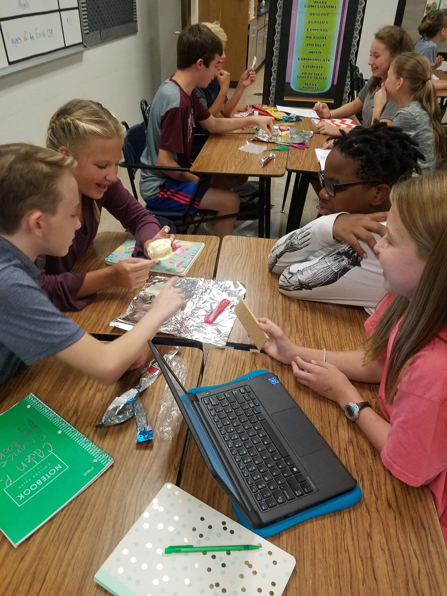 LaurieJackson34's tweet photo. #ctmswolfway Making models in science! Live the collaborating. https://t.co/19wK7oz2w8